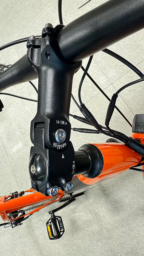 SOODOO Mountain Electric Bike | Fluorescent Orange Electric Bicycle | 36V 12AH Battery Ebike(Second Hand) - Image 5